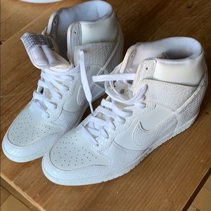 Nike wedge high top sneaker size ten